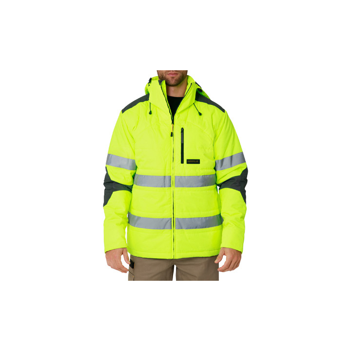 Caterpillar Clothing Lahore - Caterpillar Hi Vis Boreas Taped Mens Jackets Yellow (716285-UHO)